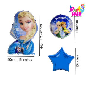 5 Piece Frozen Foil Balloons - Image 3