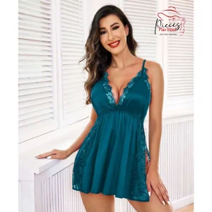 Ladies Silk High Slit Lingerie - Image 5