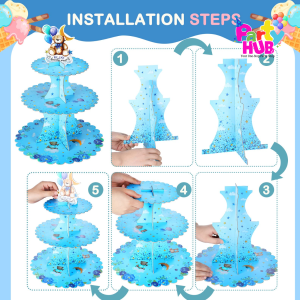 3 Tier Frozen Cupcake Stand - Image 4