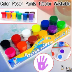 12pcs Color Poster Paint Set - Image 6