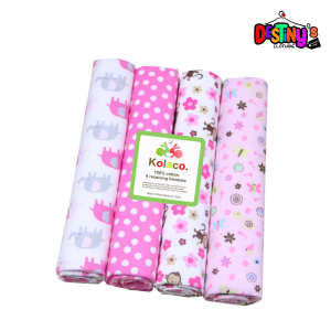 Baby 4pcs Receiving Blankets - Image 3