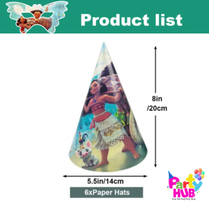 Moana Party Hats - Image 3