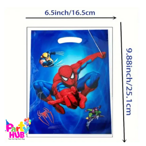 10pcs Spider-Man Plastic Party Bags - Image 3