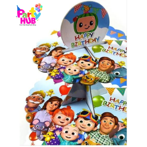 3 Tier Cocomelon Cupcake Stand - Image 3