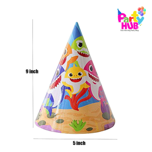Baby Shark Party Hats (6pcs) - Image 3