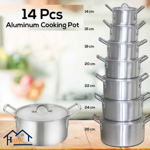 7pcs Aluminum Cooking Pots - Image 5