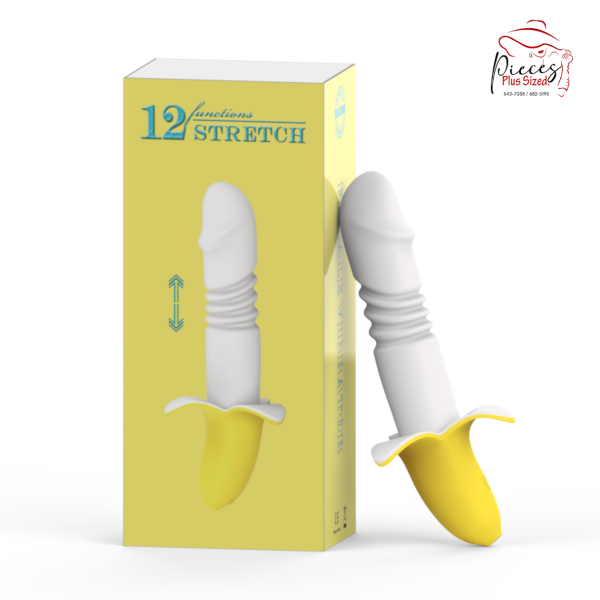 Powerful Banana Vibrator Telescopic Silicone Dildo Vaginal Clitoral Stimulator Female Masturbation Tool Cute Sex Product
