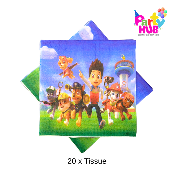 Paw Patrol Party Tissues