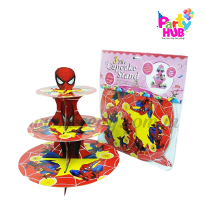 3 Tier Spider-Man Cupcake Stand - Image 4