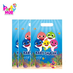 10pcs Baby Shark Plastic Party Bags - Image 3