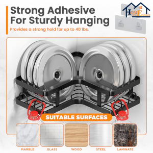 5pcs Corner Shower Caddy - Image 4