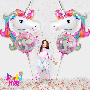 5 Piece Unicorn Foil Balloons - Image 4