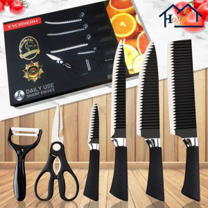 6pcs Stainless Steel Knife Set - Image 3