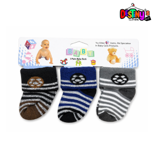 3pcs Cotton Baby Socks - Image 5