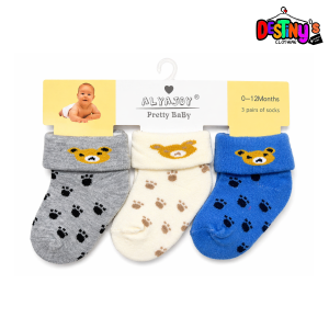 3pcs Cotton Baby Socks - Image 7