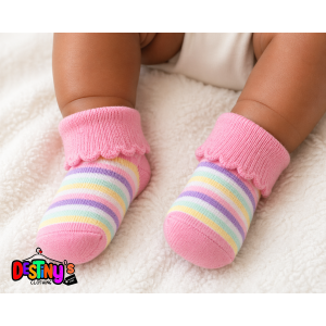 3pcs Cotton Baby Socks - Image 9