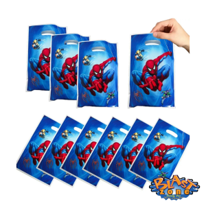 10pcs Spider-Man Plastic Party Bags - Image 3