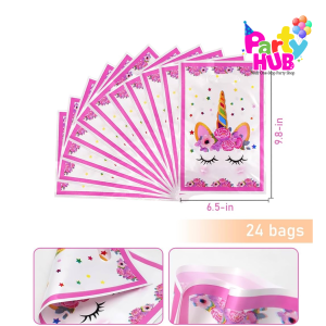 10pcs Unicorn Plastic Party Bag - Image 3