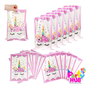 10pcs Unicorn Plastic Party Bag - Image 4