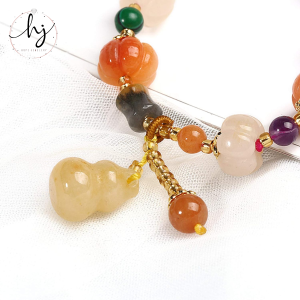 Jade Pumpkin Beads Bracelets - Image 4