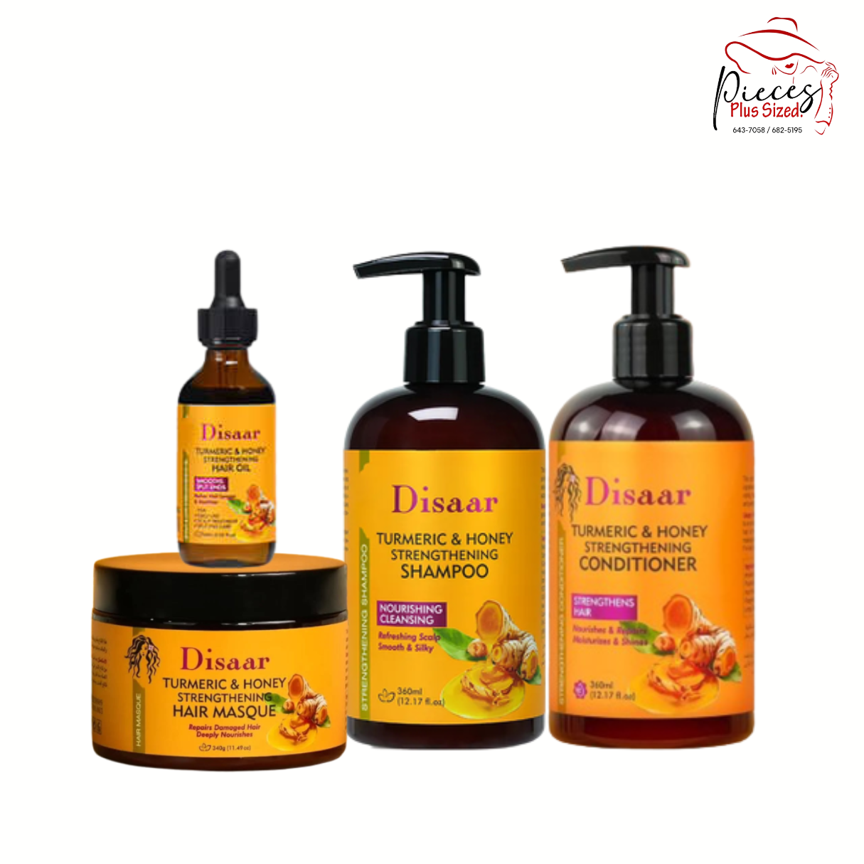 DISAAR Turmeric & Honey Full Set Hair Care
