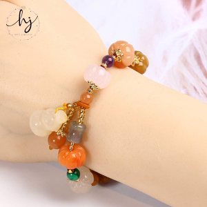 Jade Pumpkin Beads Bracelets - Image 5