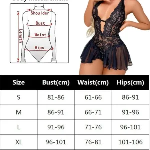 Lace Sheer Babydoll Lingerie - Image 9
