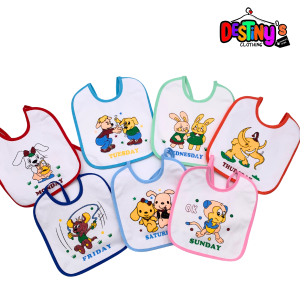 7pcs Days of the Week Bib Set - Image 3