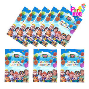 10pcs Cocomelon Plastic Party Bags - Image 4