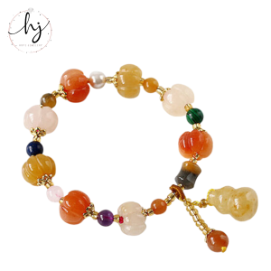 Jade Pumpkin Beads Bracelets - Image 6