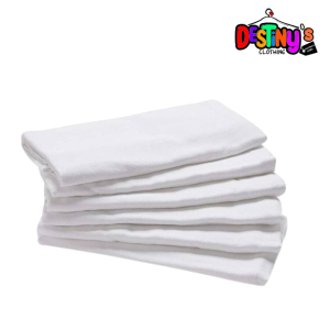6pcs White Baby Napkins - Image 3