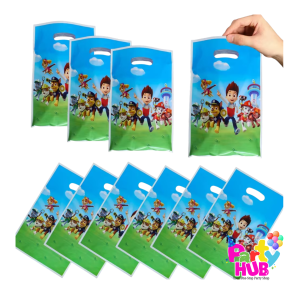 10pcs Paw Patrol Plastic Party Bags