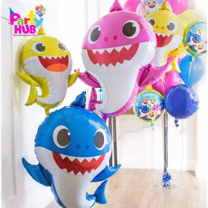 5 Piece Baby Shark Foil Balloons - Image 4